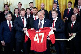 Donald Trump welcomes The Florida Panthers - Washington