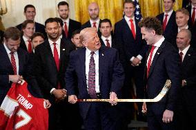 Donald Trump welcomes The Florida Panthers - Washington