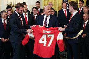 DC: President Trump honors the 2025 Stanley Cup Champions the Florida Panthers
