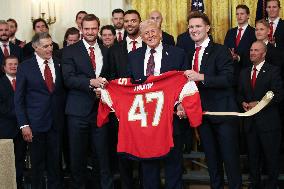 DC: President Trump honors the 2025 Stanley Cup Champions the Florida Panthers