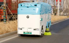 Washing And Sweeping Integrated Unmanned Vehicle