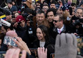María Corina Machado Visits US Capitol