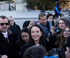 María Corina Machado Visits US Capitol