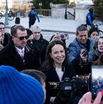 María Corina Machado Visits US Capitol