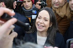 Venezuelan opposition leader Machado in Washington