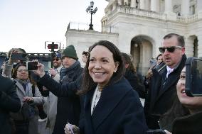 Venezuelan opposition leader Machado in Washington