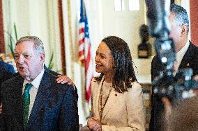 María Corina Machado Visits US Capitol