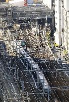 Power outage stops train in Japan