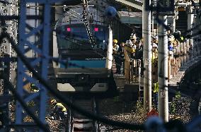 CORRECTED: Power outage stops train in Japan