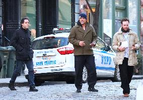 David Harbour out in New York City