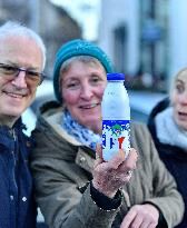 Operation Promotes Fair Trade Milk In Paris - France