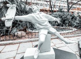 Inauguration of a sculpture by Aldeas Infantiles - Spain