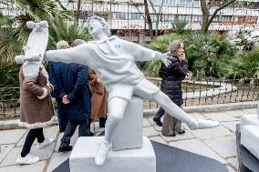 Inauguration of a sculpture by Aldeas Infantiles - Spain