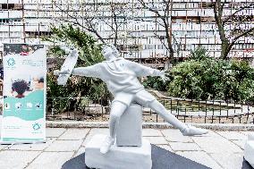 Inauguration of a sculpture by Aldeas Infantiles - Spain