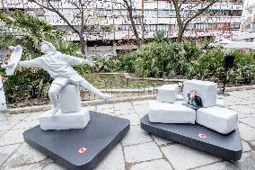 Inauguration of a sculpture by Aldeas Infantiles - Spain