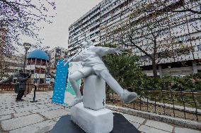 Inauguration of a sculpture by Aldeas Infantiles - Spain