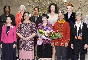 Japan PM Takaichi with female ambassadors