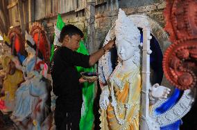 Saraswati Puja Preparation in Chattogram - Bangladesh