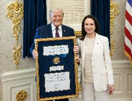 President Trump Meets Maria Corina Machado - Washington