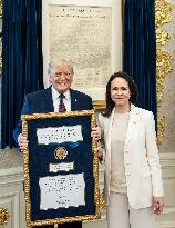 President Trump Meets Maria Corina Machado - Washington