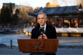 Prime Minister Mark Carney in Beijing
