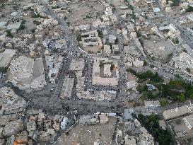 Drone shot of Yemen