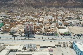 Drone shot of Yemen