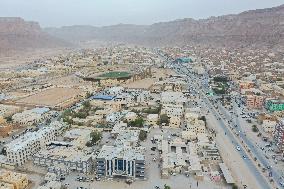 Drone shot of Yemen