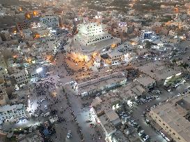 Drone shot of Yemen