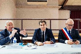 Gerard Larcher Visits Tarn-et-Garonne - France