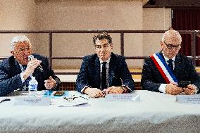 Gerard Larcher Visits Tarn-et-Garonne - France