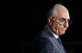 Exiled crown prince Reza Pahlavi speaks at a news conference in Washington DC.