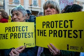Demonstration in Support of the Opposition to the Iranian Regime - Rome