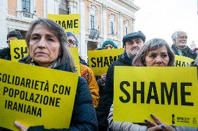 Demonstration in Support of the Opposition to the Iranian Regime - Rome