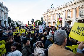 Demonstration in Support of the Opposition to the Iranian Regime - Rome
