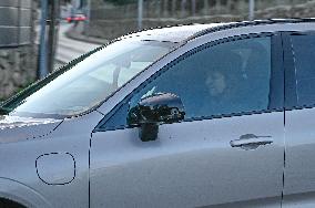 Infanta Elena and Victoria Federica Leave Zarzuela Palace - Madrid