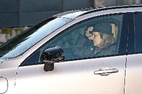 Infanta Elena and Victoria Federica Leave Zarzuela Palace - Madrid