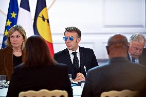 Meeting on the institutional future of New Caledonia at Elysee - Paris