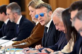 Meeting on the institutional future of New Caledonia at Elysee - Paris