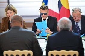 Meeting on the institutional future of New Caledonia at Elysee - Paris