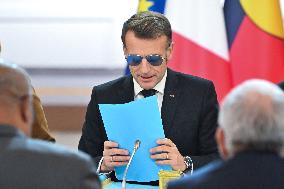 Meeting on the institutional future of New Caledonia at Elysee - Paris