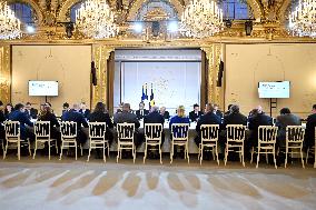 Meeting on the institutional future of New Caledonia at Elysee - Paris