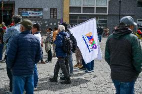 Pre-presidential Candidate Ivan Cepeda holds Rally in the Border with Ecuador