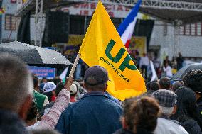 Pre-presidential Candidate Ivan Cepeda holds Rally in the Border with Ecuador