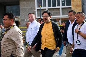 Pre-presidential Candidate Ivan Cepeda holds Rally in the Border with Ecuador