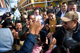 Pre-presidential Candidate Ivan Cepeda holds Rally in the Border with Ecuador