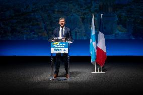 Marine Le Pen Attends Reception For Candidate Frank Allisio - Marseille