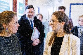 Aurore Berge Visits La Cohue Cooperative - France