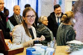 Aurore Berge Visits La Cohue Cooperative - France