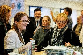 Aurore Berge Visits La Cohue Cooperative - France